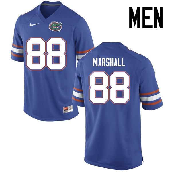 Men's NCAA Florida Gators Wilber Marshall #88 Stitched Authentic Nike Blue College Football Jersey YAK3865SH